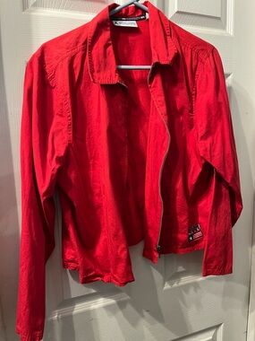 Marsh Landing Bright Red Tee with Logo Tag